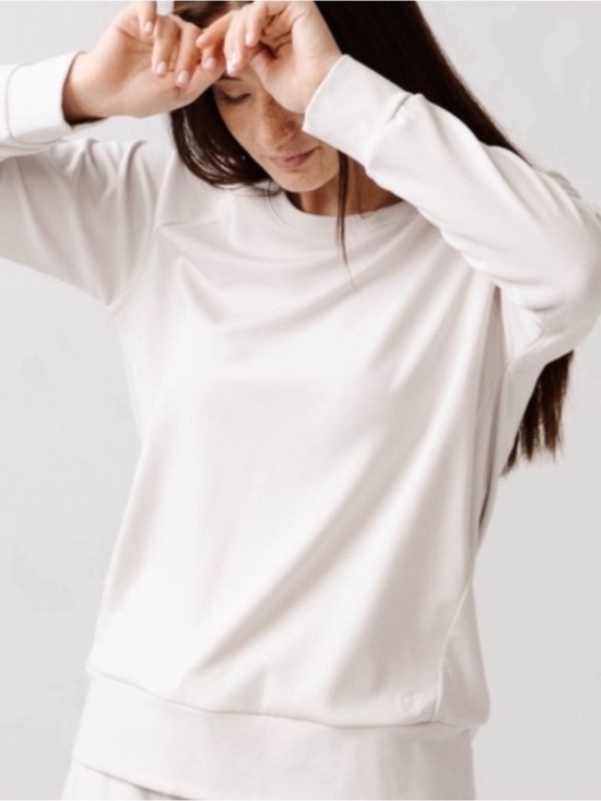 cozy earth Other - Cozy Earth Bamboo Ultra Soft Raglan Pullover Crew Top Ivory Size XXL 895